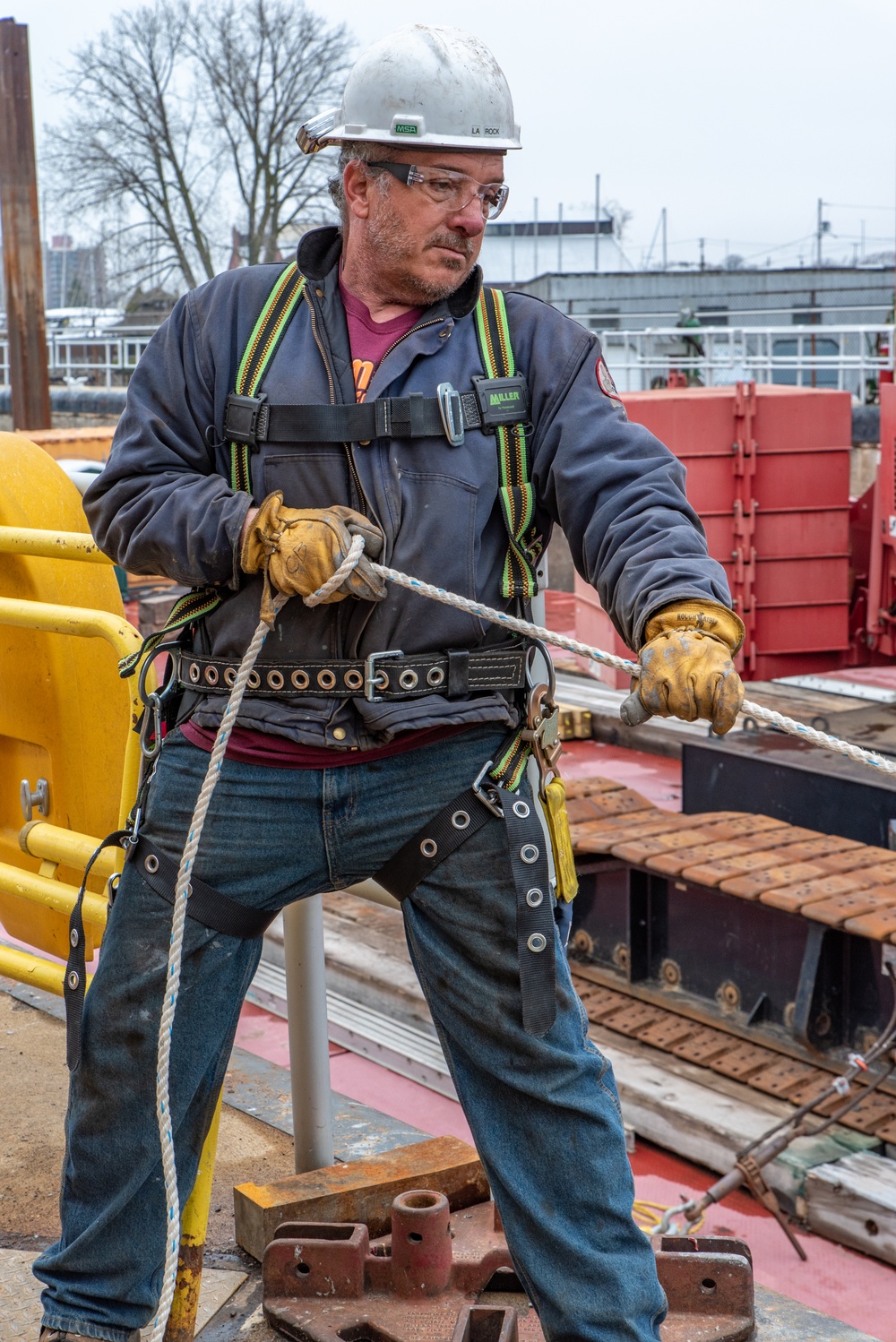 Reinstalling the Black Rock Lock miter gates