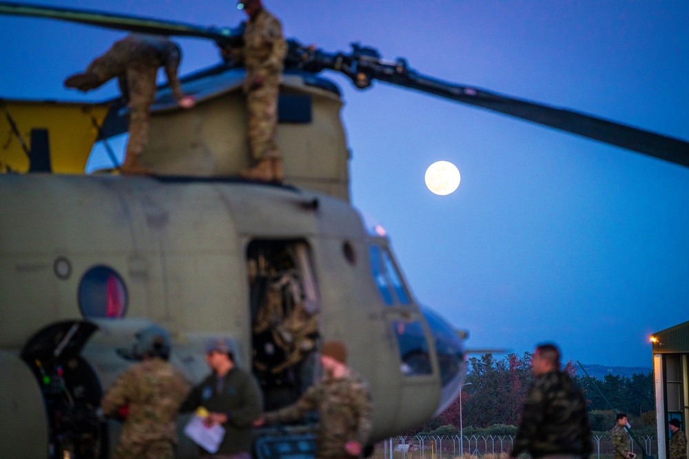 U.S. Army aviation brigade and paratroopers train on Cyprus