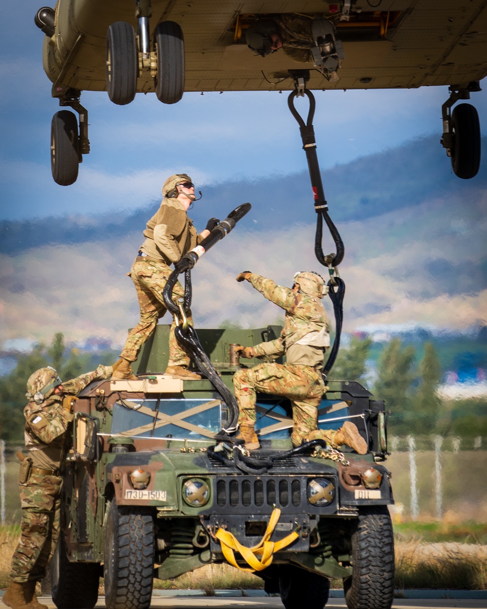 U.S. Army aviation brigade and paratroopers train on Cyprus