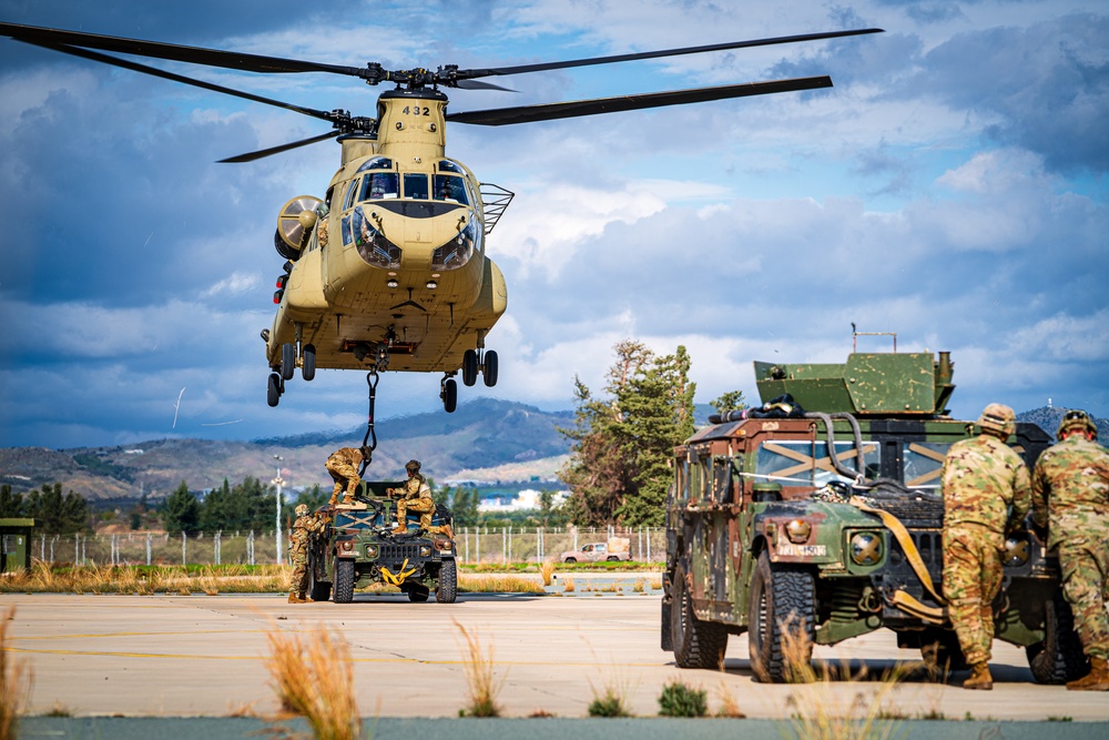 U.S. Army aviation brigade and paratroopers train on Cyprus