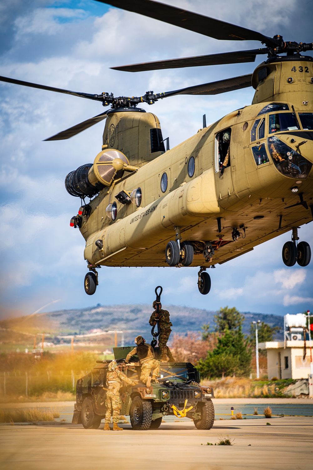 U.S. Army aviation brigade and paratroopers train on Cyprus