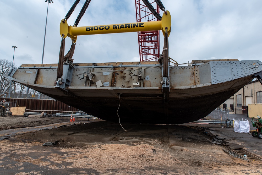 Reinstalling the Black Rock Lock miter gates