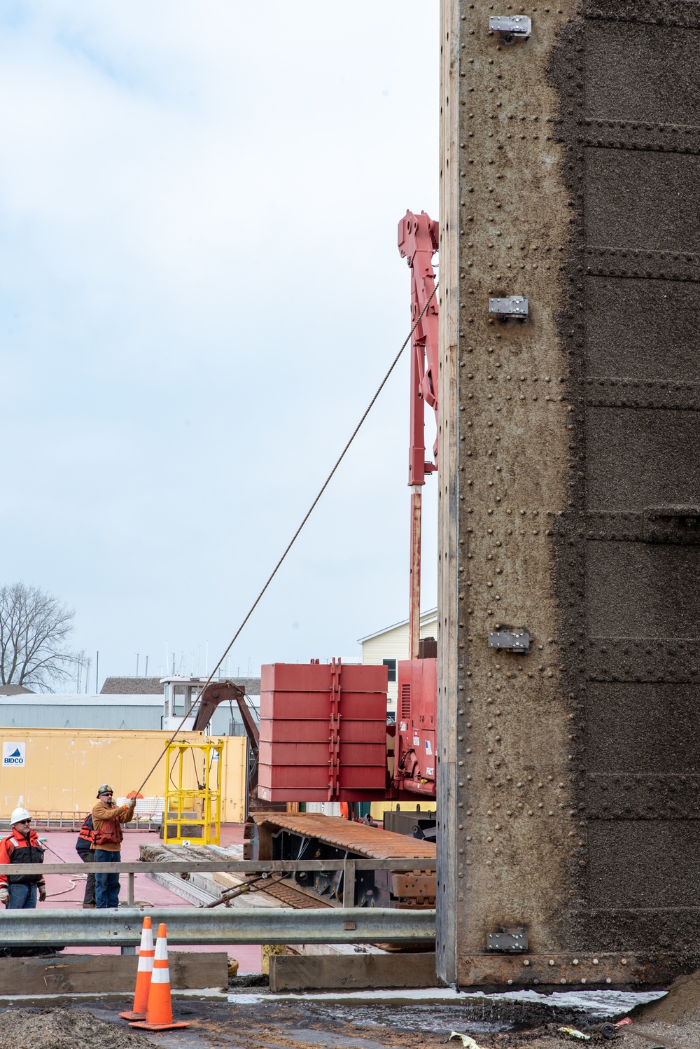 Reinstalling the Black Rock Lock miter gates