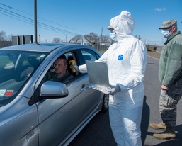 Temperture checks at Niagara ARS gate