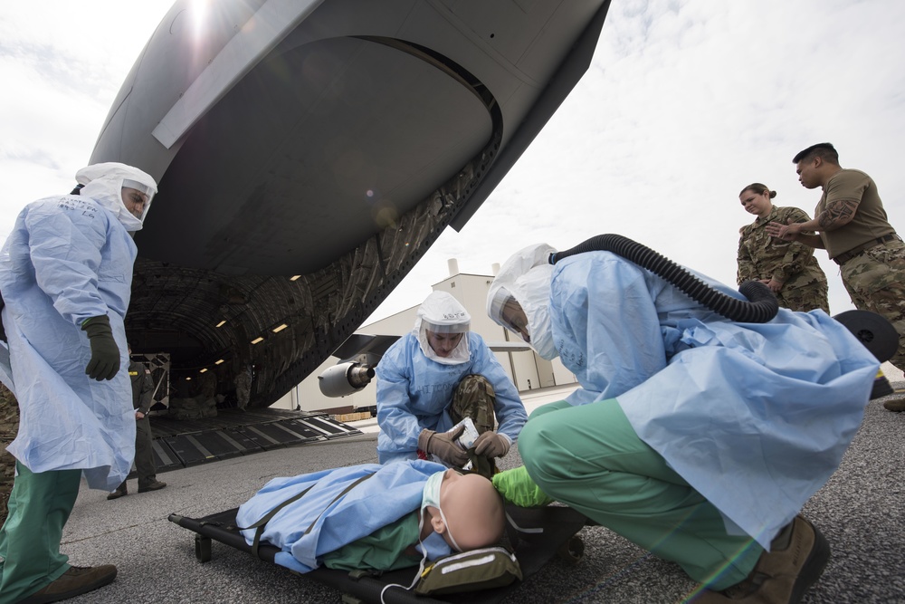 Air Force establishes training hub at JB Charleston for COVID-19 aeromedical evacuation