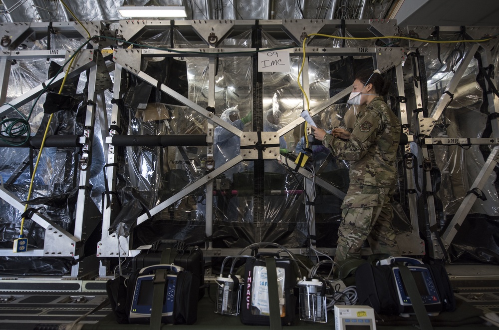 Air Force establishes training hub at JB Charleston for COVID-19 aeromedical evacuation