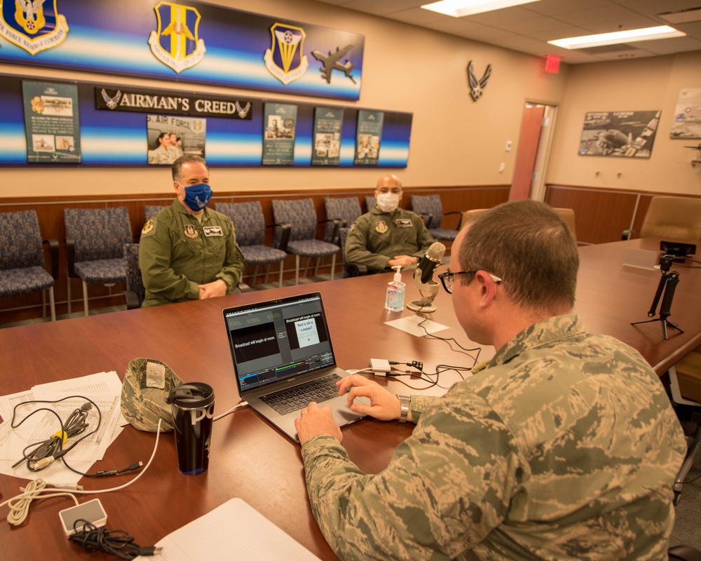 914th ARW commander conducts town hall live stream