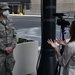 Media members speak to New York National Guard members