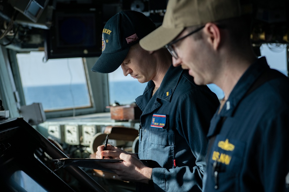 USS Barry Underway Operations