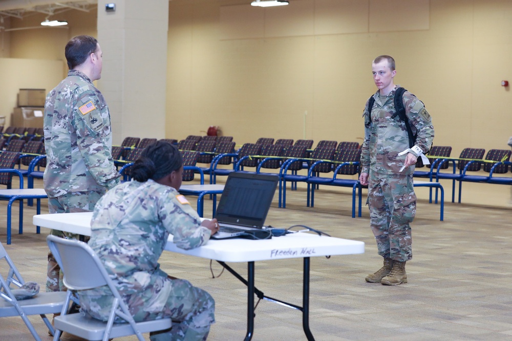 Newly-trained Soldiers depart Fort Benning amid elaborate health precautions