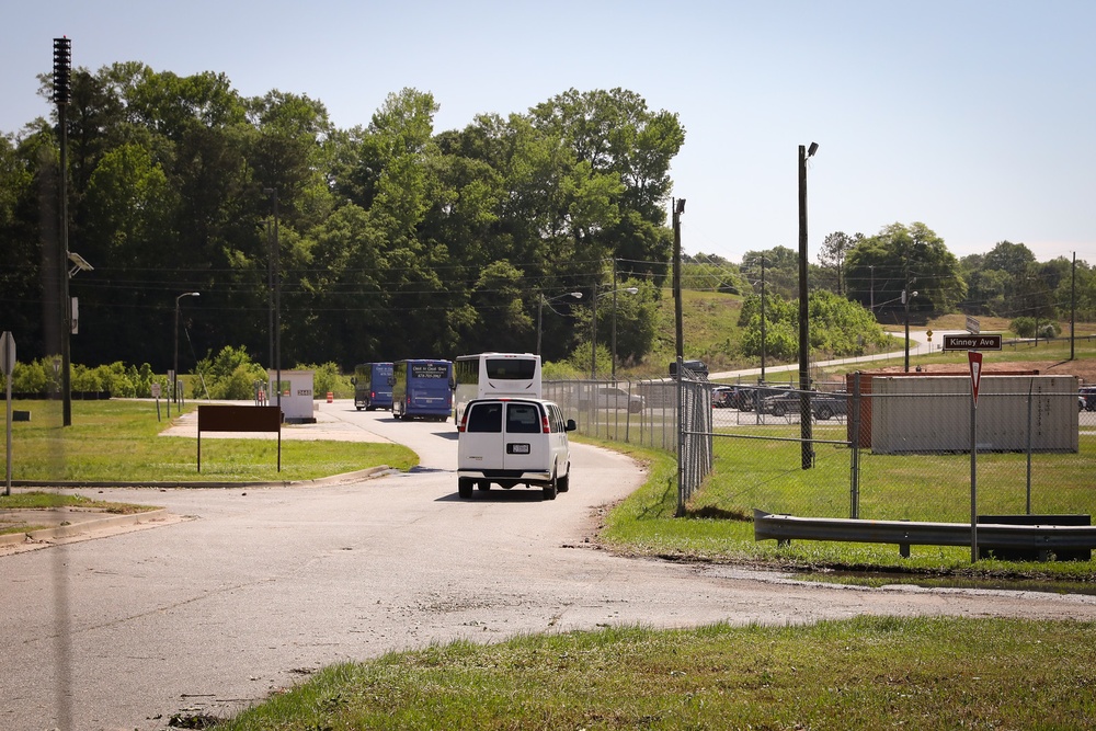 Newly-trained Soldiers depart Fort Benning amid elaborate health precautions