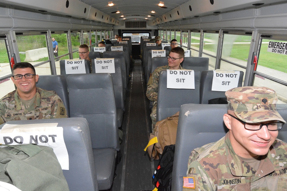 Army combat medics depart training for follow-on duty stations