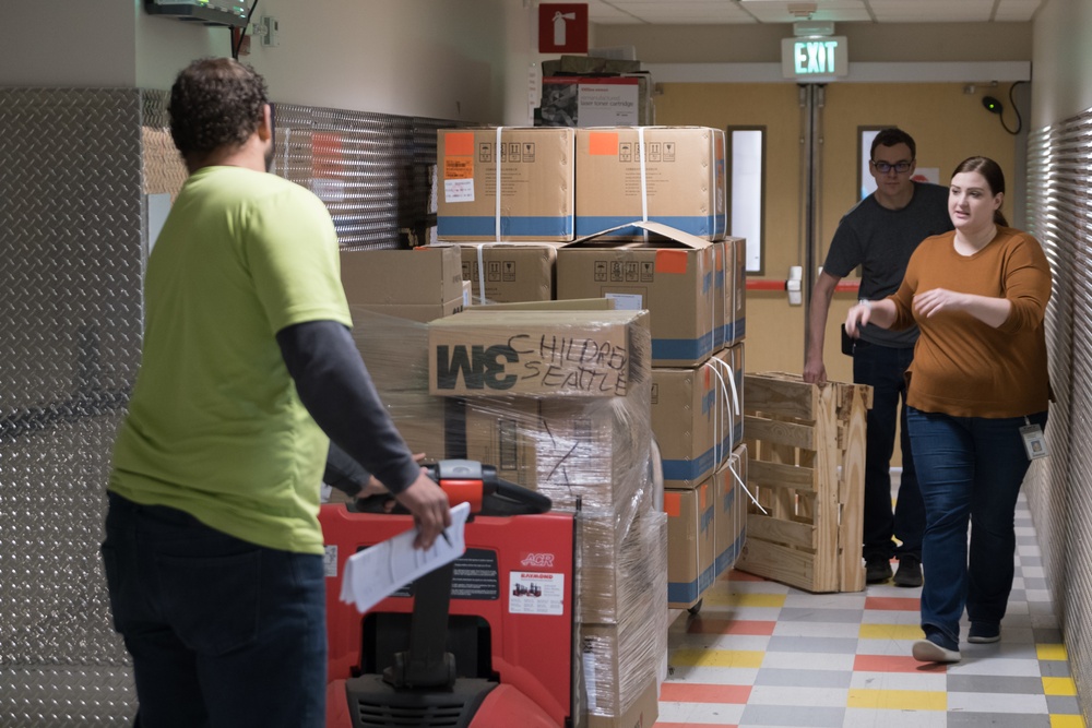 PPE being delivered to Children's Hospital in Seattle