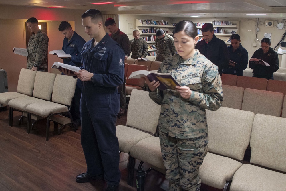 USS America celebrates Good Friday