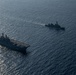 America, Akebono sail together in East China Sea