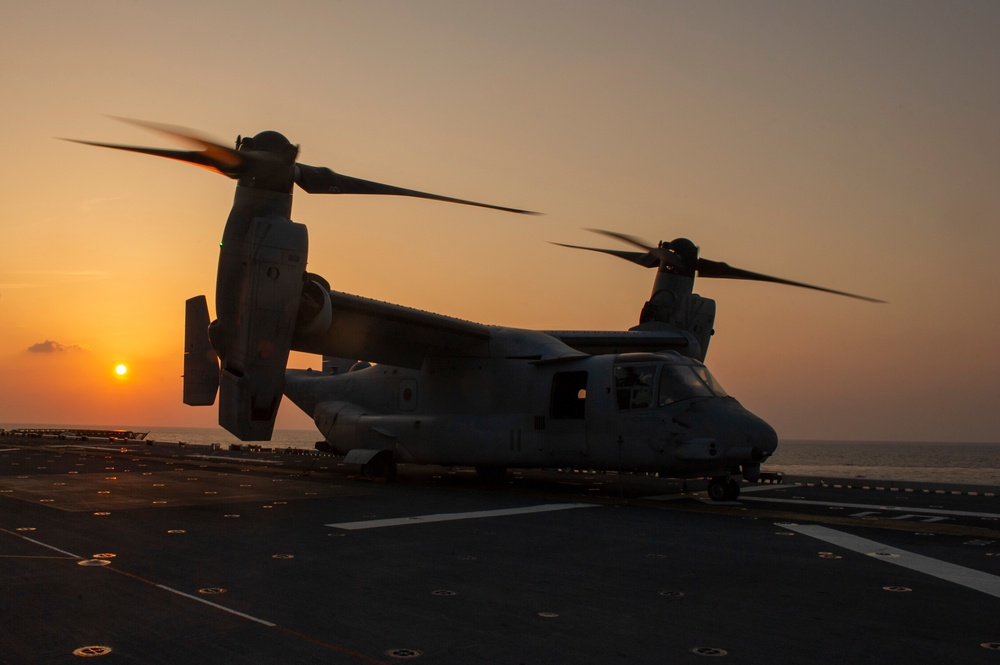 USS America (LHA 6) Conducts Flight Operations