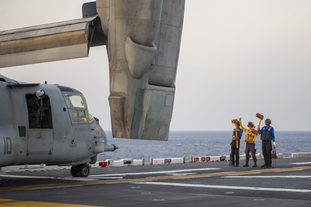 USS America (LHA 6) Conducts Flight Operations