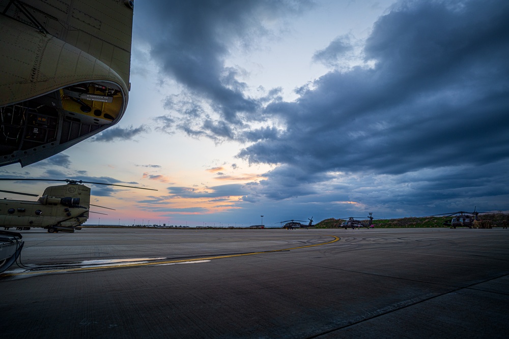 U.S. Army aviation brigade and paratroopers train on Cyprus