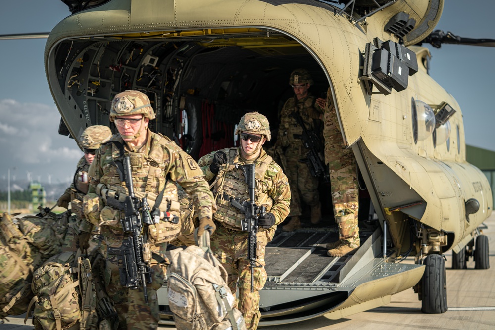 U.S. Army aviation brigade and paratroopers train on Cyprus