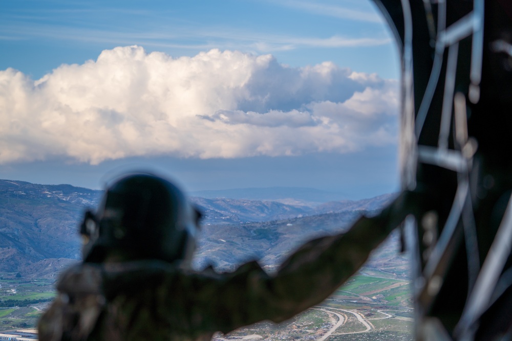 U.S. Army aviation brigade and paratroopers train on Cyprus