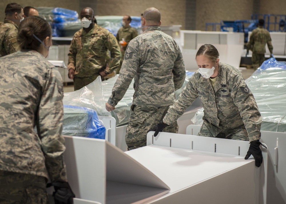 Connecticut National Guard adds bed capacity at Connecticut Convention Center