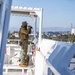 USNS Mercy Sailor Stands Watch