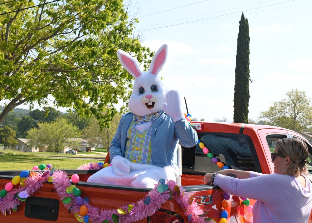 Easter Bunny Visits Beale Air Force Base