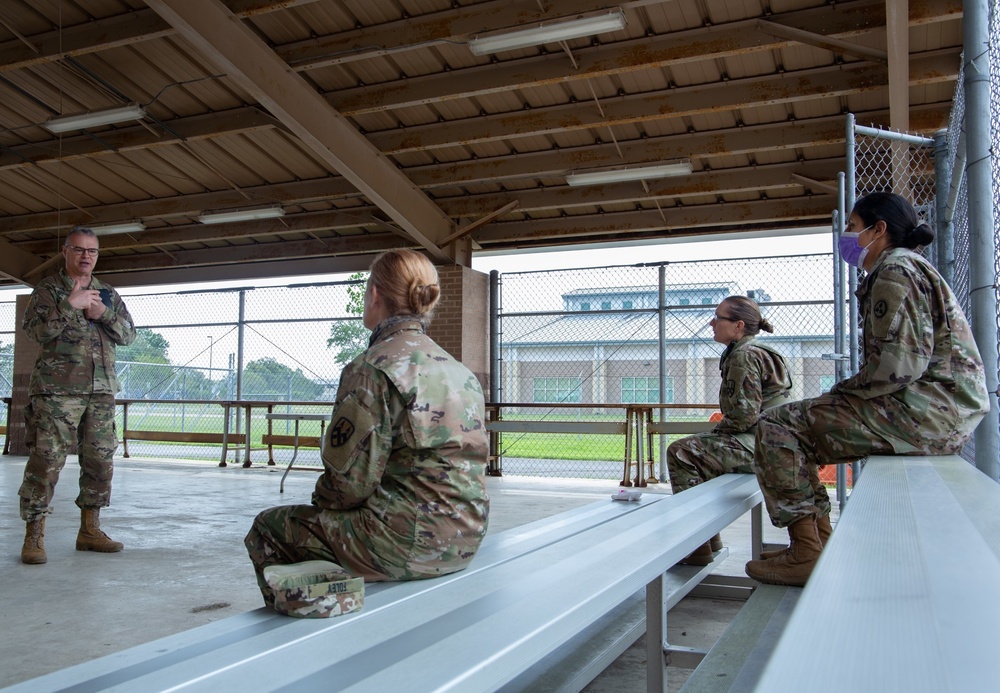 Chaplain assist 377th Theater Sustainment Command with religious support