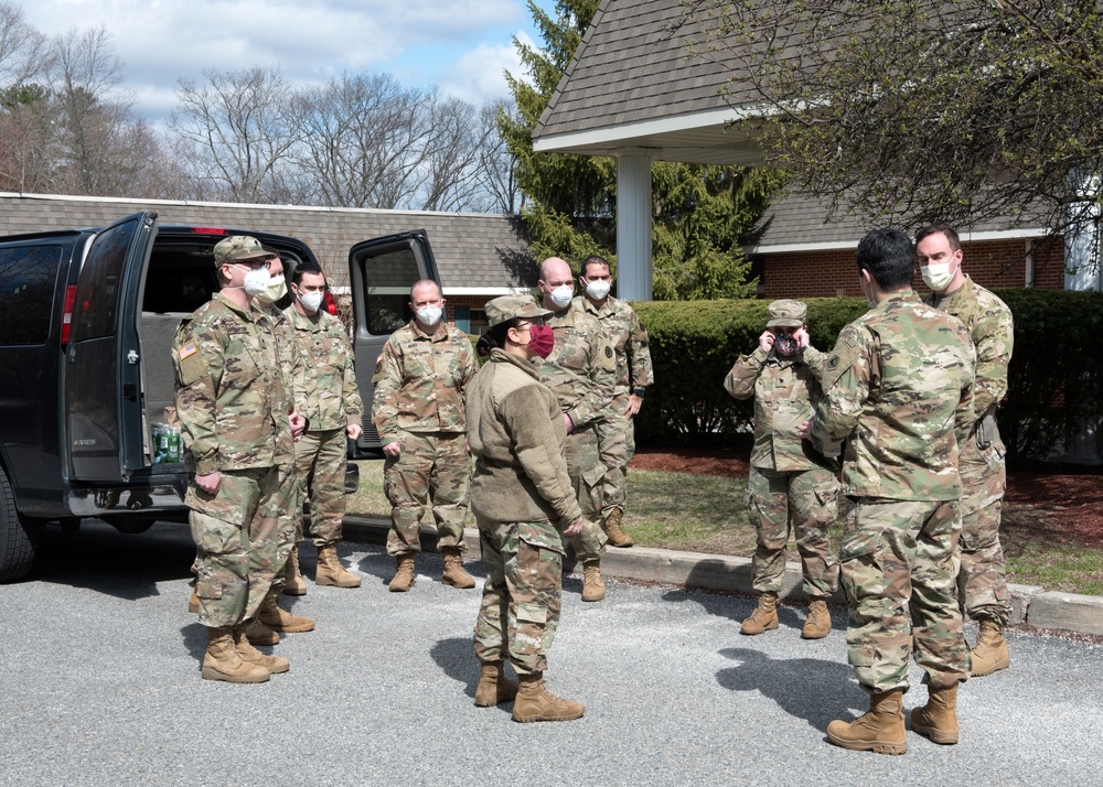 Testing Teamwork: Mass. Soldiers and Airmen conduct COVID-19 testing at nursing homes