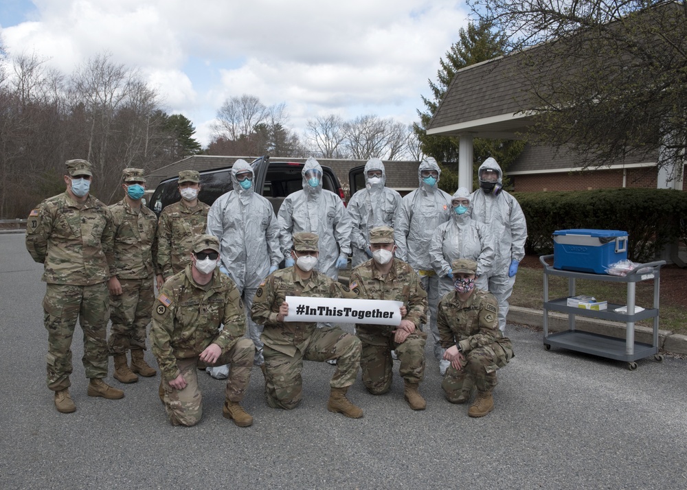 Testing Teamwork: Mass. Soldiers and Airmen conduct COVID-19 testing at nursing homes