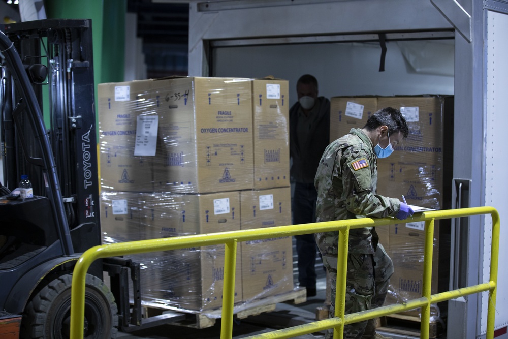 Medical supplies arrive at JNYMS