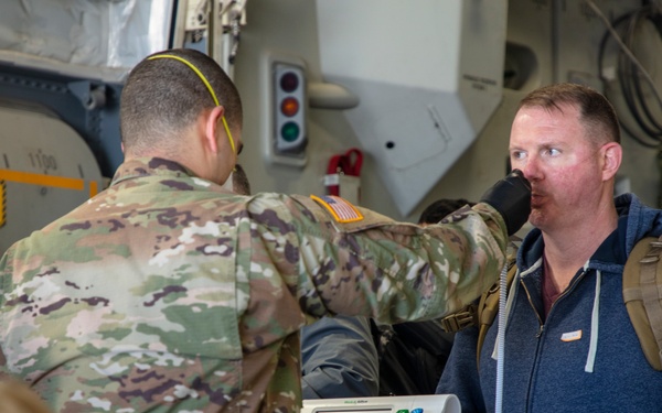 Massachusetts Army National Guard conducts medical screening
