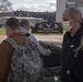 Members of The 801st Combat Support Hospital, U.S. Army Reserve, Fort Sheridan, Illinois, arrives in Hanscom Air Force Base