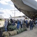 Members of The 801st Combat Support Hospital, U.S. Army Reserve, Fort Sheridan, Illinois, arrives in Hanscom Air Force Base