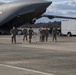 Members of The 801st Combat Support Hospital, U.S. Army Reserve, Fort Sheridan, Illinois, arrives in Hanscom Air Force Base