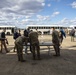 Members of The 801st Combat Support Hospital, U.S. Army Reserve, Fort Sheridan, Illinois, arrives in Hanscom Air Force Base