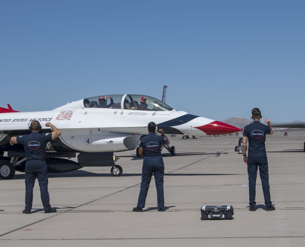 Thunderbirds soar over Las Vegas