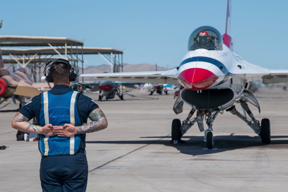 Thunderbirds soar over Las Vegas