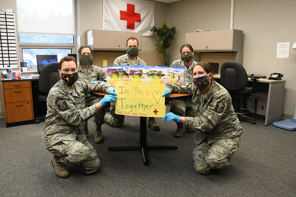 Eggstra Special Wingmen supporting COVID-19, 104th Fighter Wing Medical Group surprise Airmen with Easter treats