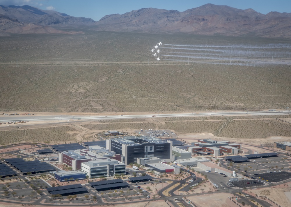 Thunderbirds fly over Las Vegas