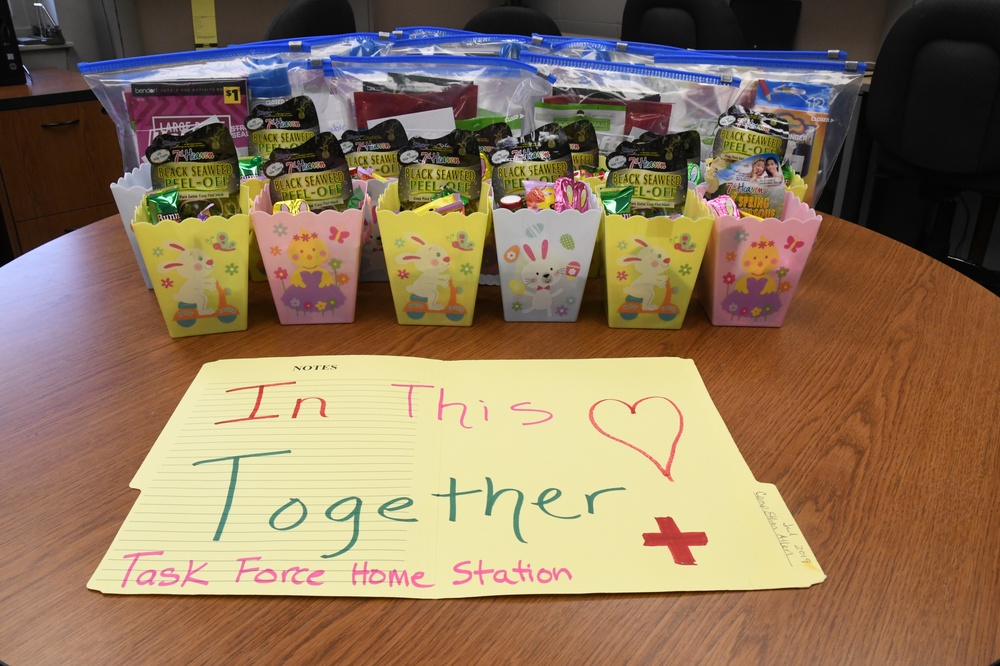Eggstra Special Wingmen supporting COVID-19, 104th Fighter Wing Medical Group surprise Airmen with Easter treats