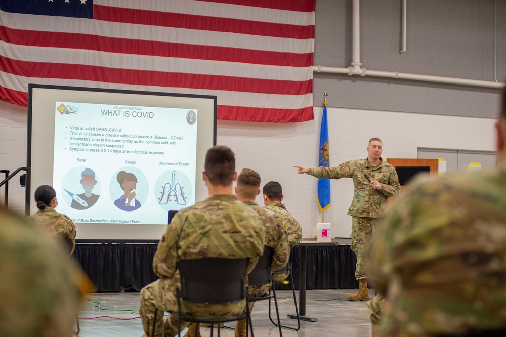 Oklahoma National Guard medics train for COVID-19 response