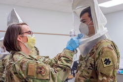 Oklahoma National Guard medics train for COVID-19 response [Image 4 of 7]