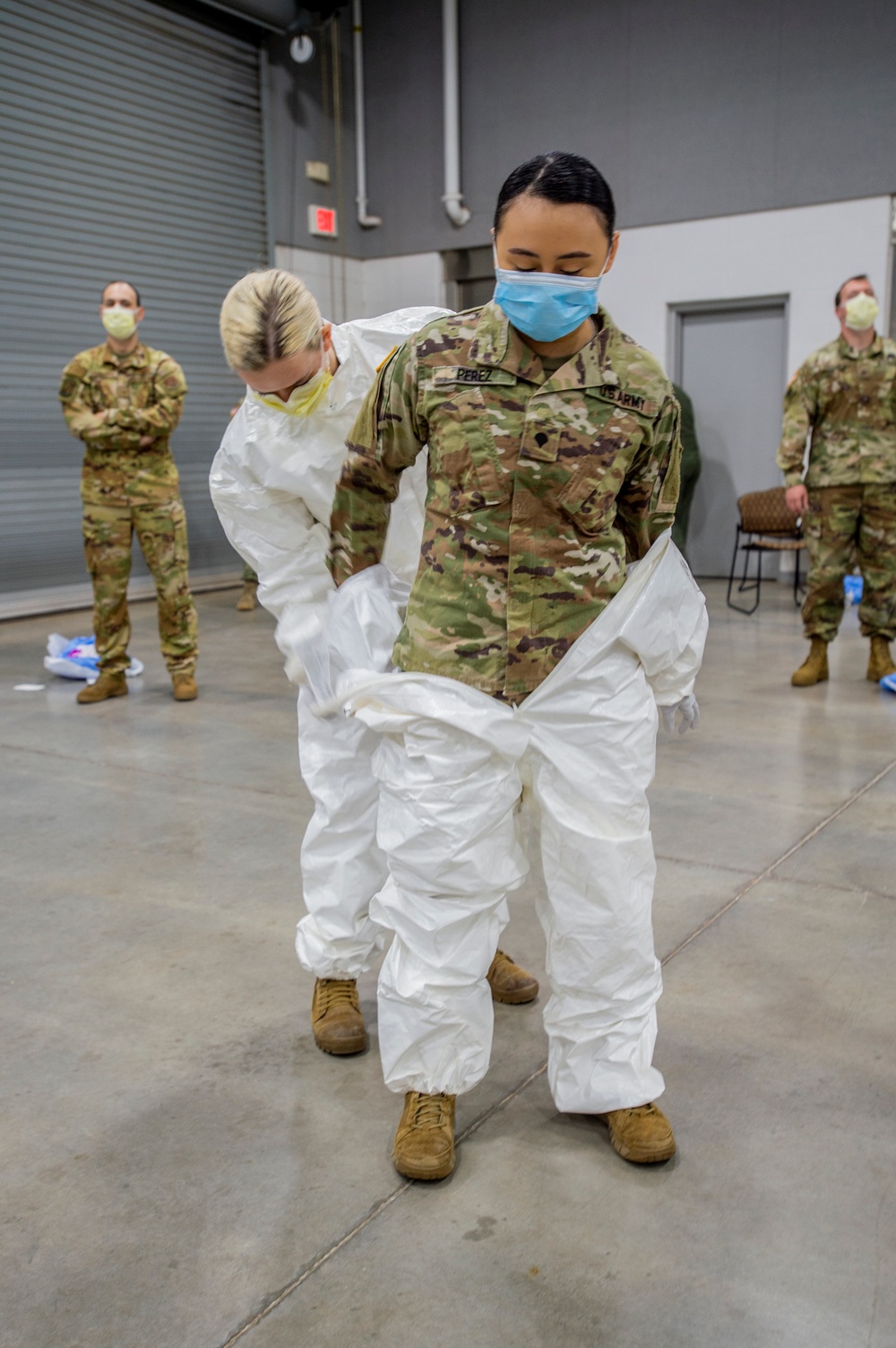 Oklahoma National Guard medics train for COVID-19 response