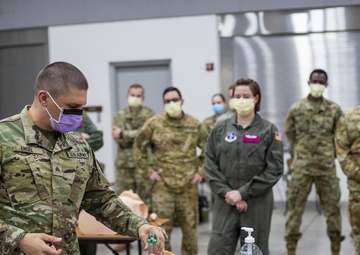 Oklahoma National Guard medics train for COVID-19 response