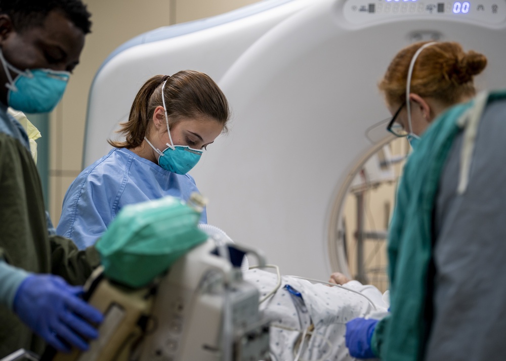 USNS Mercy Sailor Treats Patient