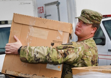 COVID-19: SOLDIERS TRANSPORT VENTILATORS FROM EMSA TO NEVADA