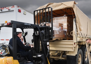 COVID-19: SOLDIERS TRANSPORT VENTILATORS FROM EMSA TO NEVADA