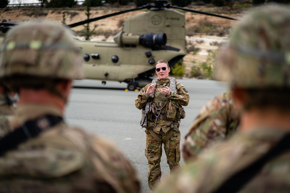 U.S. Army aviation brigade and paratroopers train on Cyprus