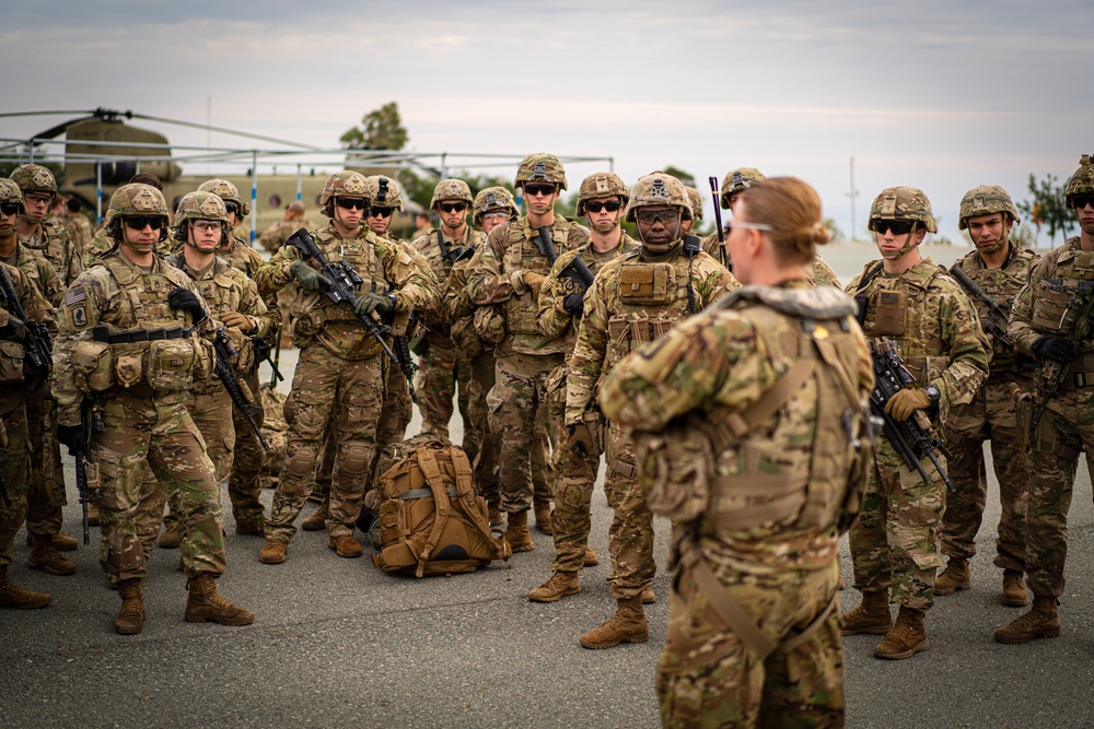 U.S. Army aviation brigade and paratroopers train on Cyprus